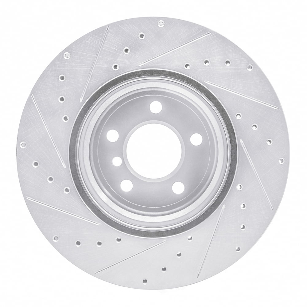 Dynamic Friction Company 631-31141R DFC Brake Rotor - Drilled And Slotted - Silver