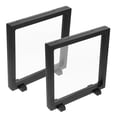 thumbnail image 1 of CHICHUMID 2Pcs Picture Frame Box Black Plastic For Collectors Jewelry Protection Display, 1 of 7