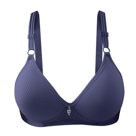 IUJSOY Everyday Bra for Women Full Coverage Bra No Underwire Lace Unlined Bras Lightly Padded Bras