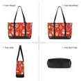 thumbnail image 6 of FORMRS Canvas Laptop Tote Bag for Women with 15.6" Computer Compartments Shoulder Handbag, Red Christmas Ornaments Pattern, 6 of 7