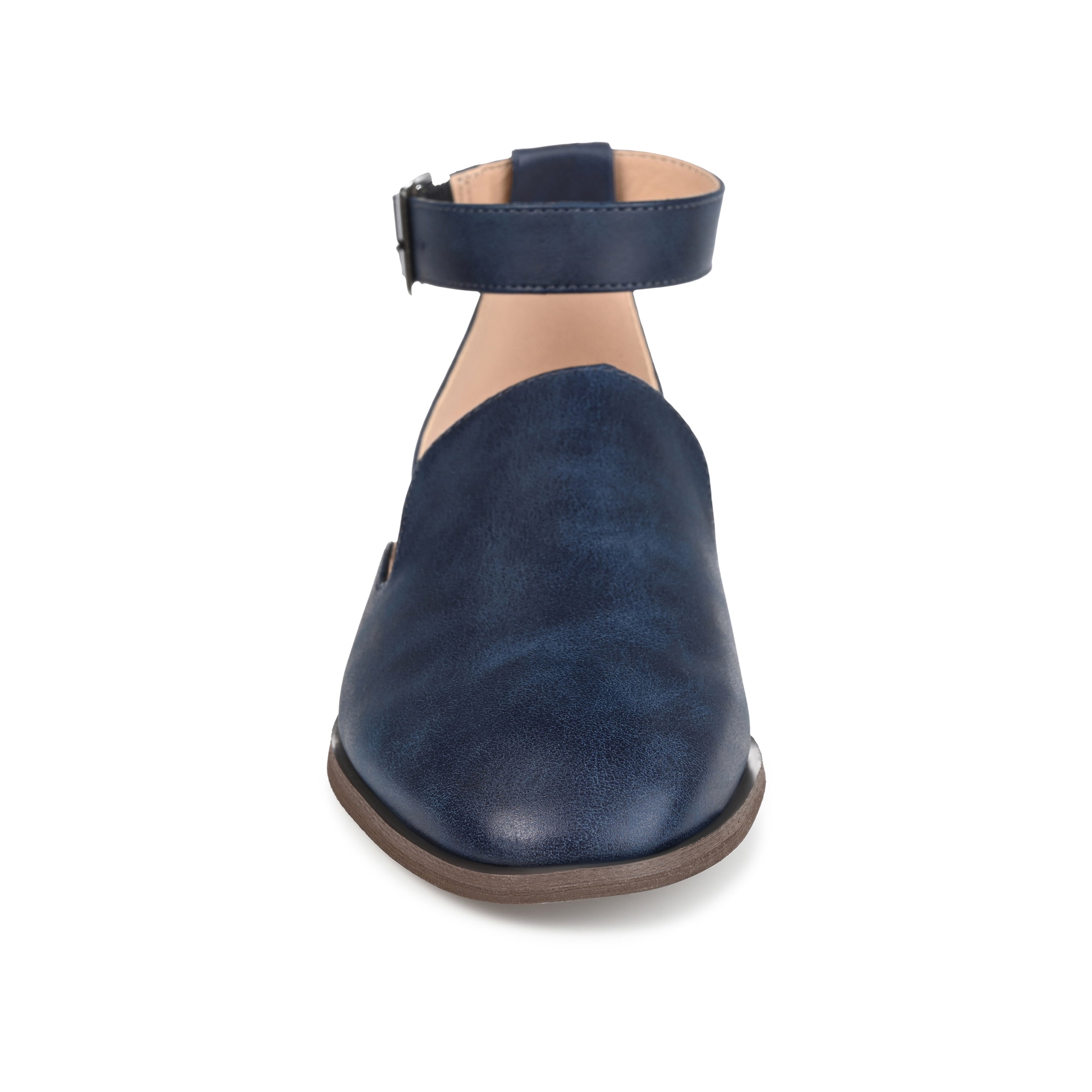 Journee Womens Loreta Buckle Square Toe Loafer Flats, Widths Available