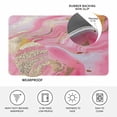 thumbnail image 4 of Pink Marble Doormat Outdoor Entrance 24"x36", Modern Abstract Luxury Golden Artwork Absorb Moisture Dirt Door Mats, Non-Slip Rubber Backing Floor Mats Indoor, Low-Profile Front Door Rugs, 4 of 9