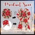 thumbnail image 2 of 2 Pack Christmas Wreath Bows, Christmas  Flowers Pinecone Burlap Linen Bows for Wreath, Medium Tree Topper Ribbon Bow for New Year Home Indoor Outdoor Xmas Party Decoration Wreath Ornament Supplies, 2 of 5