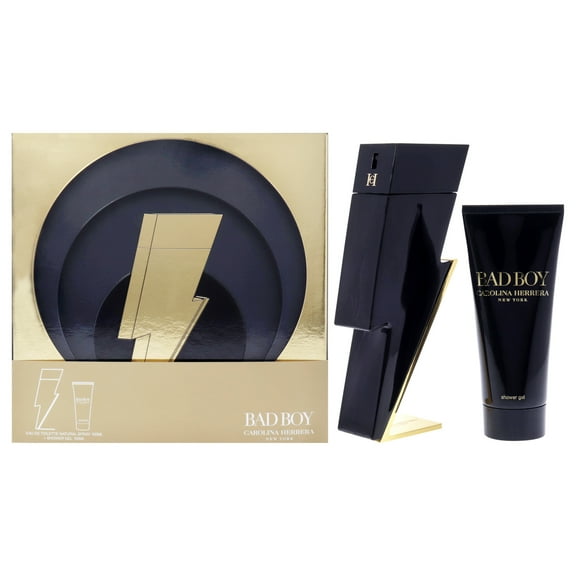 Bad Boy by Carolina Herrera Gift Set for Men - 3.4oz EDT Spray 3.4oz Shower Gel - New