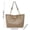 Khaki, variant on Sling Bags for Women, Faux Leather Deer Pattern Small Crossbody Bags, Large Capacity Crescent Shoulder Bag Fashion Tote Handbag Zipper Closure for Dating Shopping Work Travel Party