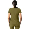 thumbnail image 2 of Adar Addition Scrubs For Women - Modern V-Neck Scrub Top - A6008 - Martini Olive - 3X, 2 of 7