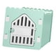 thumbnail image 2 of Casa para mascotas ventilada, plegable, privada, fácil de montar, de plástico empalmable, refugio para gatos para las 4 estaciones, color verde, 2 of 12