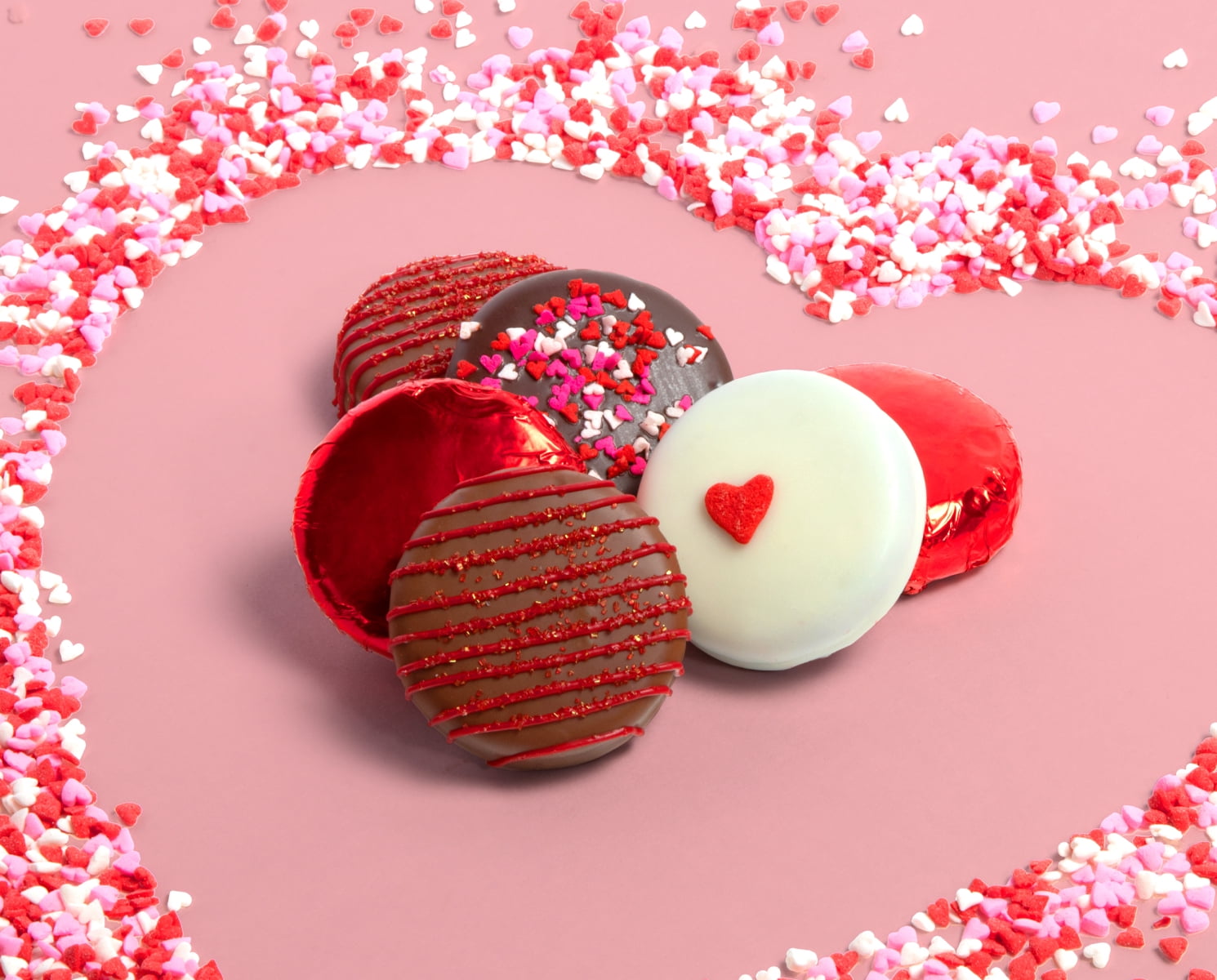 Golden State Fruit Valentine's Day Chocolate Covered Oreos Gift Box, 12pc