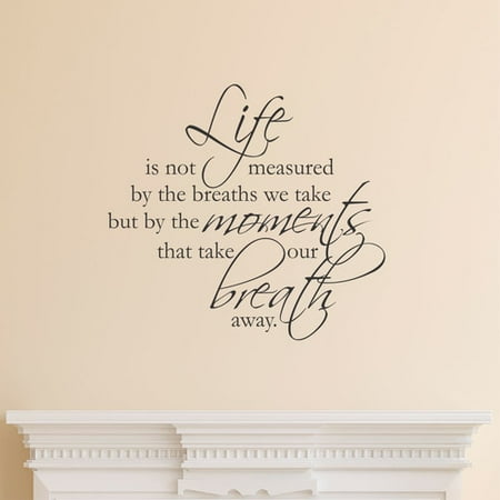 Belvedere Designs LLC Life Is Not Measured Scriptina Wall Quotes Classy Life Is Not Measured Quote Belvedere Designs LLC Life Is Not Measured Scriptina Wall Quotes Classy Life Is Not Measured Quote