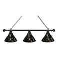thumbnail image 1 of Holland Bar Stool BL3BKVander Vanderbilt Commodores 3 Shade Pool Billiard Light, Black, 1 of 1
