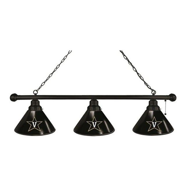Holland Bar Stool BL3BKVander Vanderbilt Commodores 3 Shade Pool Billiard Light, Black