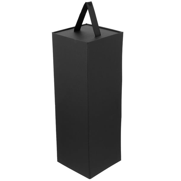 PTOOTP - Caja decorativa para vino, caja de papel para guardar vino individual