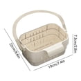 thumbnail image 3 of Hanging Sink Drain Basket Foldable Stretchable Kitchen Colander with Flip Cover Space Saving Food Strainer, Faucet Storage Rack Draining for Fruits Vegetables, 3 of 5