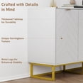 thumbnail image 3 of CazToi Buffet Moderne avec Portes, Tablette Ajustable pour Salle à Manger et Salon, 3 of 8