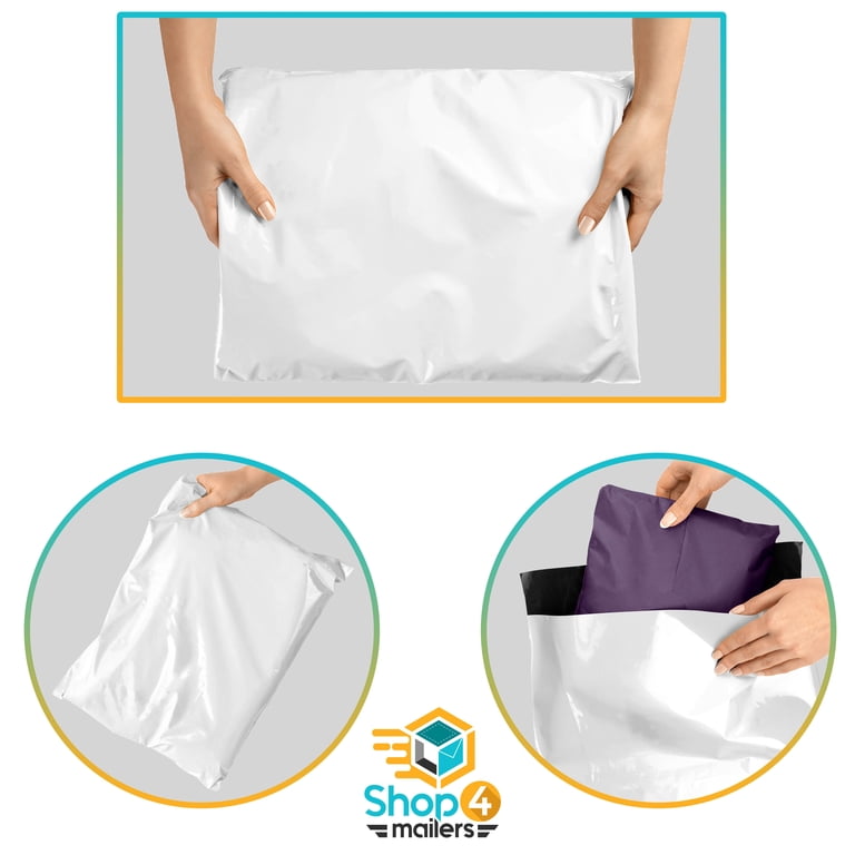 Thank You Bags 2000 Pack White Poly Mailers - 10x13 Self Sealing Shipping