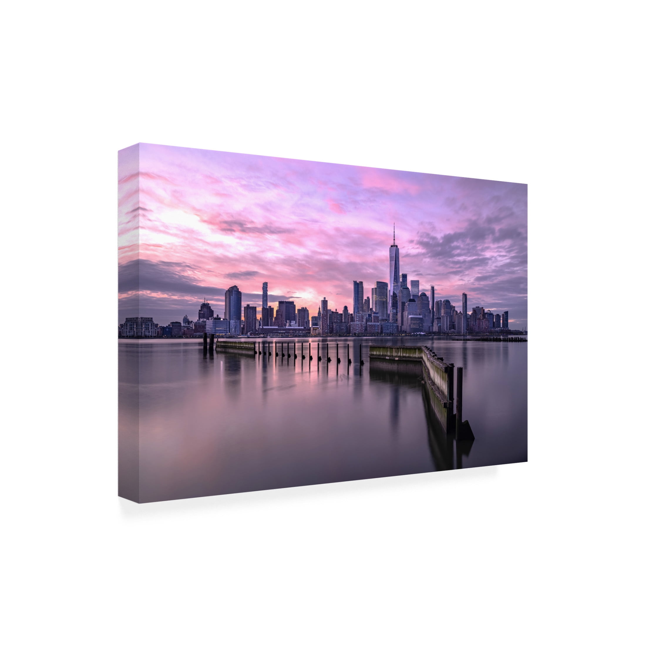 Trademark Fine Art Jie Jin  Manhattan's morning Canvas Wall Art