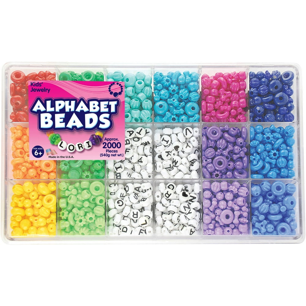 The Beadery Alphabet Craft Bead Box, 1 Each, Multicolor