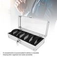 thumbnail image 3 of Organizador de Caja de Reloj ANGGREK Estructura de Aluminio Interior de Franela Tapa Transparente, 3 of 7