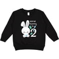 thumbnail image 2 of Inktastic Somebunny is Two-second Birthday Bunny Toddler Sweatshirt, 2 of 4
