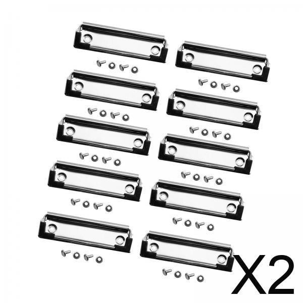 2x10x Clips Para Portapapeles, Clips Para Tablero De Archivos De Documentos Para Escuela, Oficina De Negocios