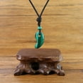 thumbnail image 4 of COAI Adjustable Japanese Three Sacred Treasures Magatama Malachite Pendant Necklace, 4 of 4