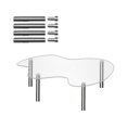 thumbnail image 2 of GROWTH TANK Acrylic Display Riser Durable Transparent Showcase Fixtures for Model Car Action 25x14.4x5cm, 2 of 9