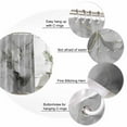 thumbnail image 6 of Grey Ombre Marble Waterproof Fabric Shower Curtain,Gray Marble Crack Abstract Modern Waterproof Fabric Shower Curtain for Bathroom Curtains Bathtubs Hotel Shower Curtains with 12 Hooks Stall 48x72in, 6 of 8