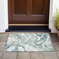 thumbnail image 3 of Dalyn Rugs Machine Washable Indoor/Outdoor Chantille ACN2162 Teal 1'8" x 2'6" Rug, 3 of 7