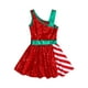 thumbnail image 5 of Vestido de patinaje con tutú de Ballet y lazo a rayas para niña, disfraz de Navidad con lentejuelas para fiesta de Navidad, señora Santa Claus, bastón de caramelo, gimnasia, 5 of 5