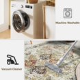 thumbnail image 6 of Boho Area Rug 2'' x 3'' Vintage Oriental Rug Washable Non-Slip Indoor Door Mat Small Entry Throw Rugs for Bedroom Kitchen Entryway Floor Decoration Carpet Terracotta, 6 of 6