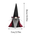 thumbnail image 3 of Halloween Faceless Gnome Doll Ornament 1 Pack Soft Cloth Black Witch Cloak & Hat Holiday Decor Washable Tabletop Figurine for Indoor Home Party Halloween Christmas Festival Decoration Gift, 3 of 7