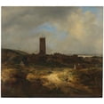 thumbnail image 3 of Jacob van Ruisdael 13x12 Black Modern Framed Museum Art Print Titled - View of Egmond Aan Zee (circa 1648), 3 of 5