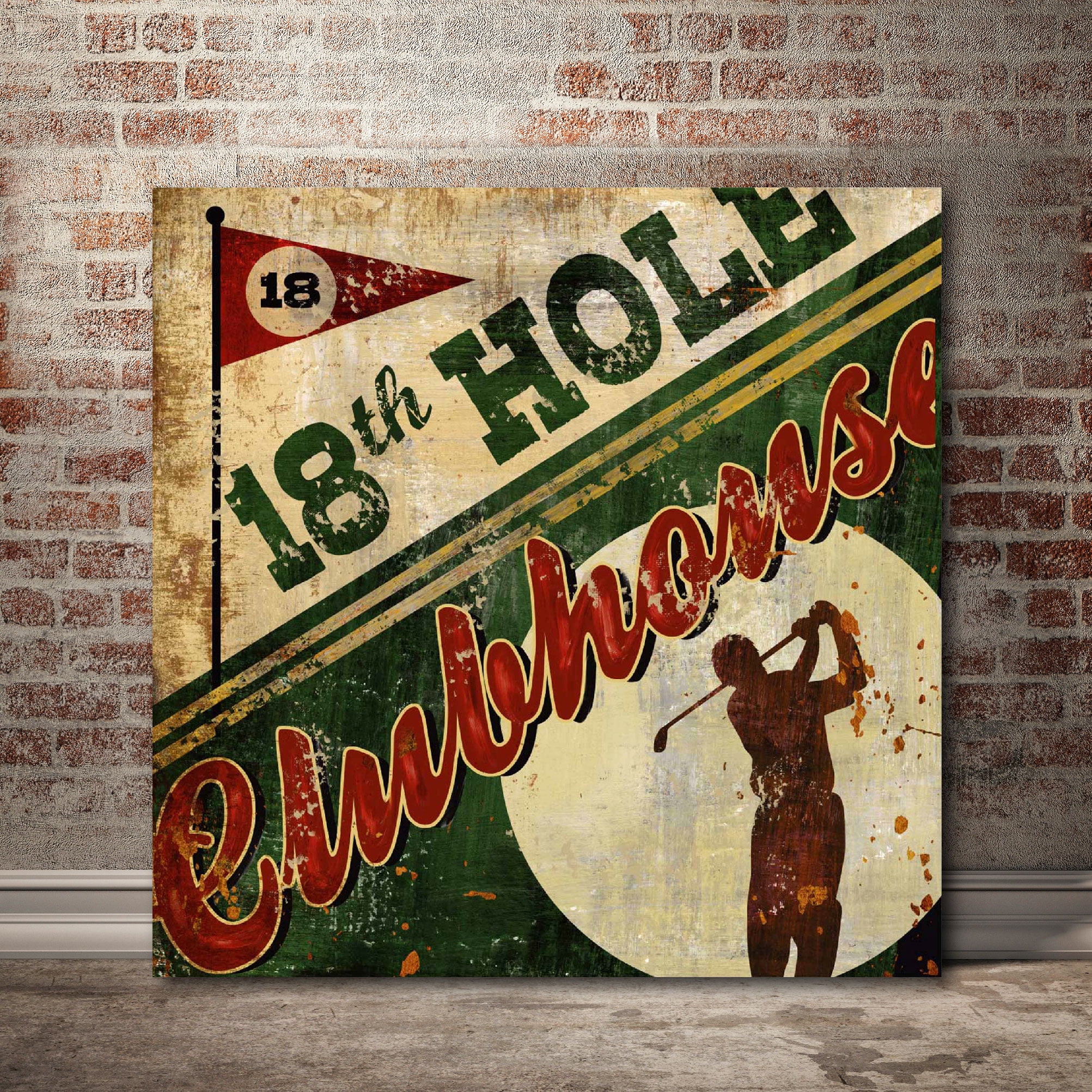 18th Hole Gallery-Wrapped Canvas Wall Art, 16x16