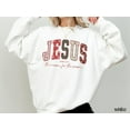 thumbnail image 3 of Christian Christmas Sweatshirt – Jesus Loves You Faith Sweatshirt Crewneck, The Reason for the Season Bible Verse Shirt, Religious Holiday Gift for Men & Women, 3 of 6