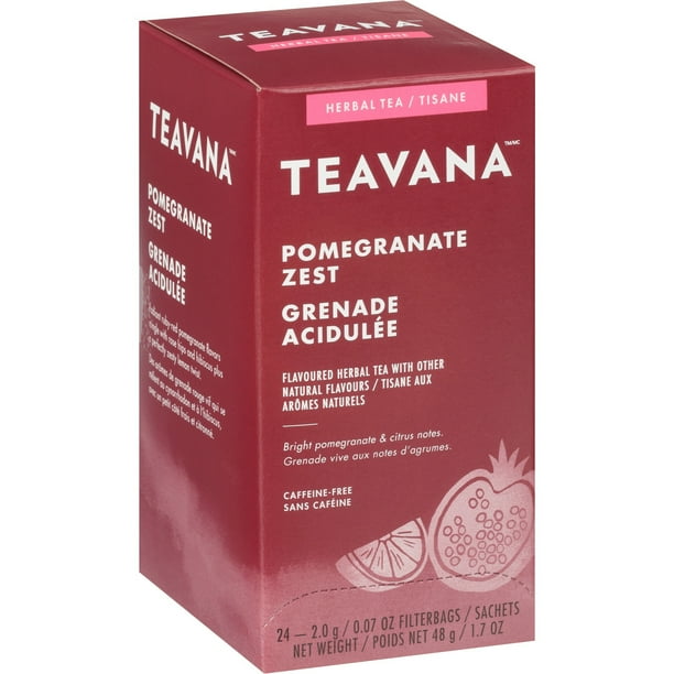 Teavana Pomegranate Zest Herbal Tea, 24 / Box (Quantity)