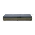 thumbnail image 4 of GDF Studio Alhambra Outdoor Acacia Wood Armless Adjustable Chaise Lounges with Cushion, Set of 2, Gray and Dark Gray, 4 of 11