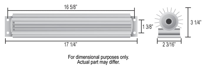 Derale 13251 Single Pass Aluminum Heat Sink Cooler