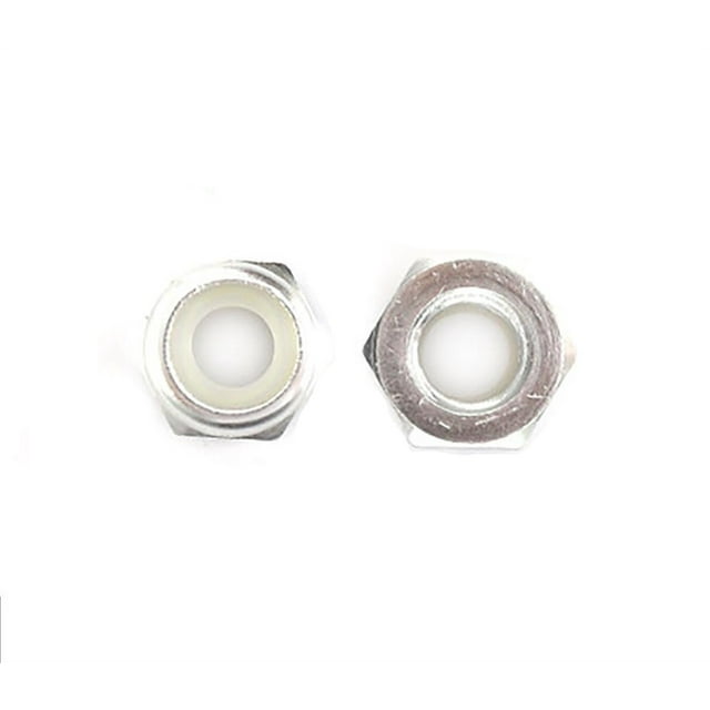 4Pcs Colourful Aluminum Alloy Nut M2 M3 M4 M5 Nylon Insert Lock Nut Self-locking Hex Hexagon Nuts Locknuts
