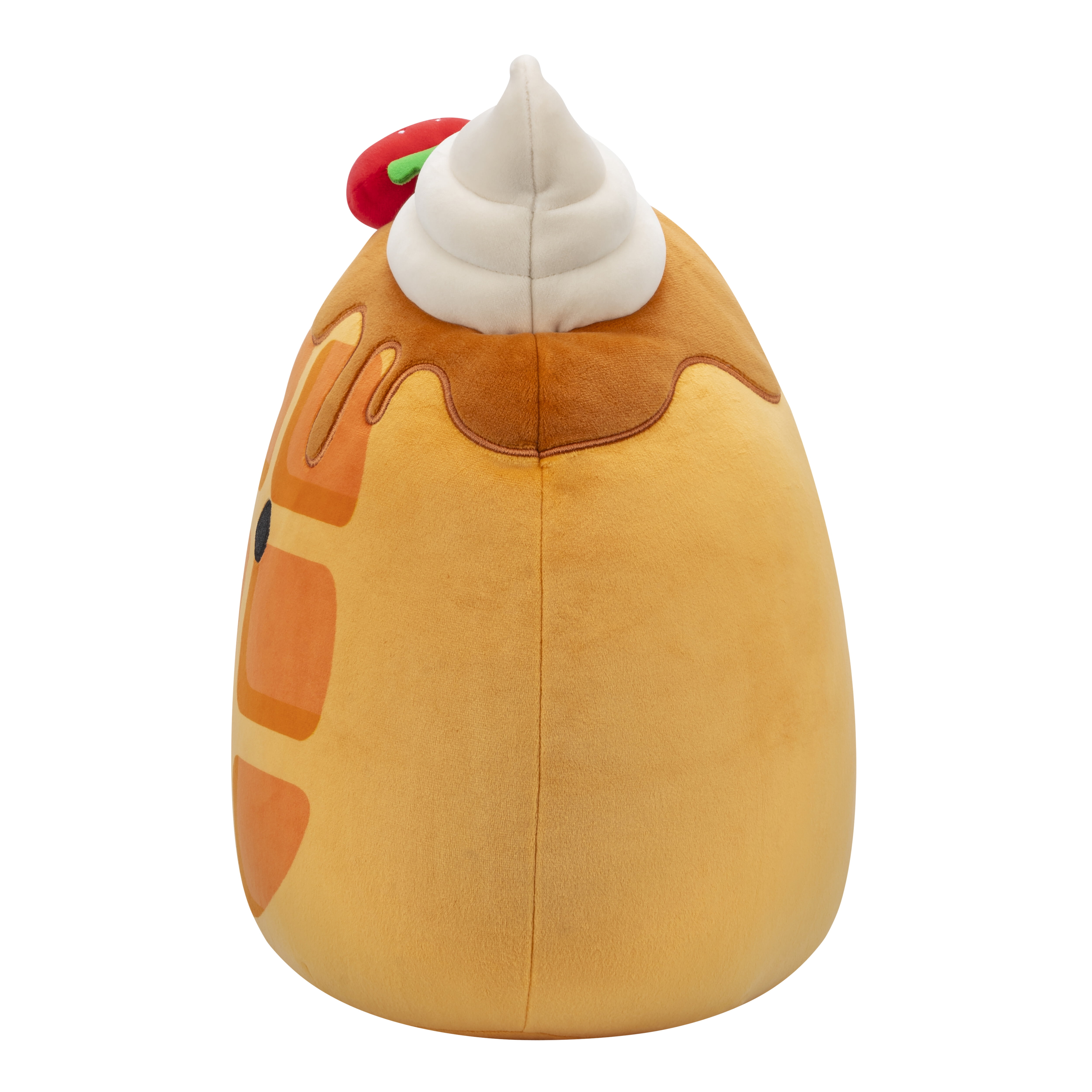Squishmallows Official 14 inch Weaver the Waffle with Strawberry - Child's Ultra Soft Plush Toy