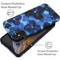 thumbnail image 4 of Compatible with iPhone X/XS Cute Wave Pattern Case for Women Girls,Soft TPU Anti-Bump Phone Case Flowers Pattern Design Silicone Case for iPhone X/XS - Blue, 4 of 14
