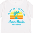 thumbnail image 4 of Inktastic Summer Enjoy the Sunshine Outer Banks North Carolina in Blue Boys or Girls Long Sleeve Toddler T-Shirt, 4 of 5