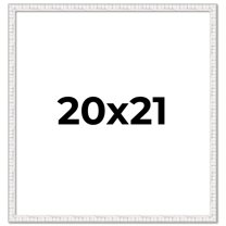 20x21 Frame White Real Wood Picture Frame Width 0.75 inches | Interior Frame Depth 0.5 inches |