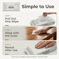 thumbnail image 2 of FRAIRSH Wood Cleaning Wipes 30 Ct, Clean Polish Condition Wet Cleaner Wipes for Wooden Furniture, Kitchen Cabinets, Doors, Desks, Tables & Carved Wood, Remove Dust, Restore and Protect Shiny Surface, 2 of 7