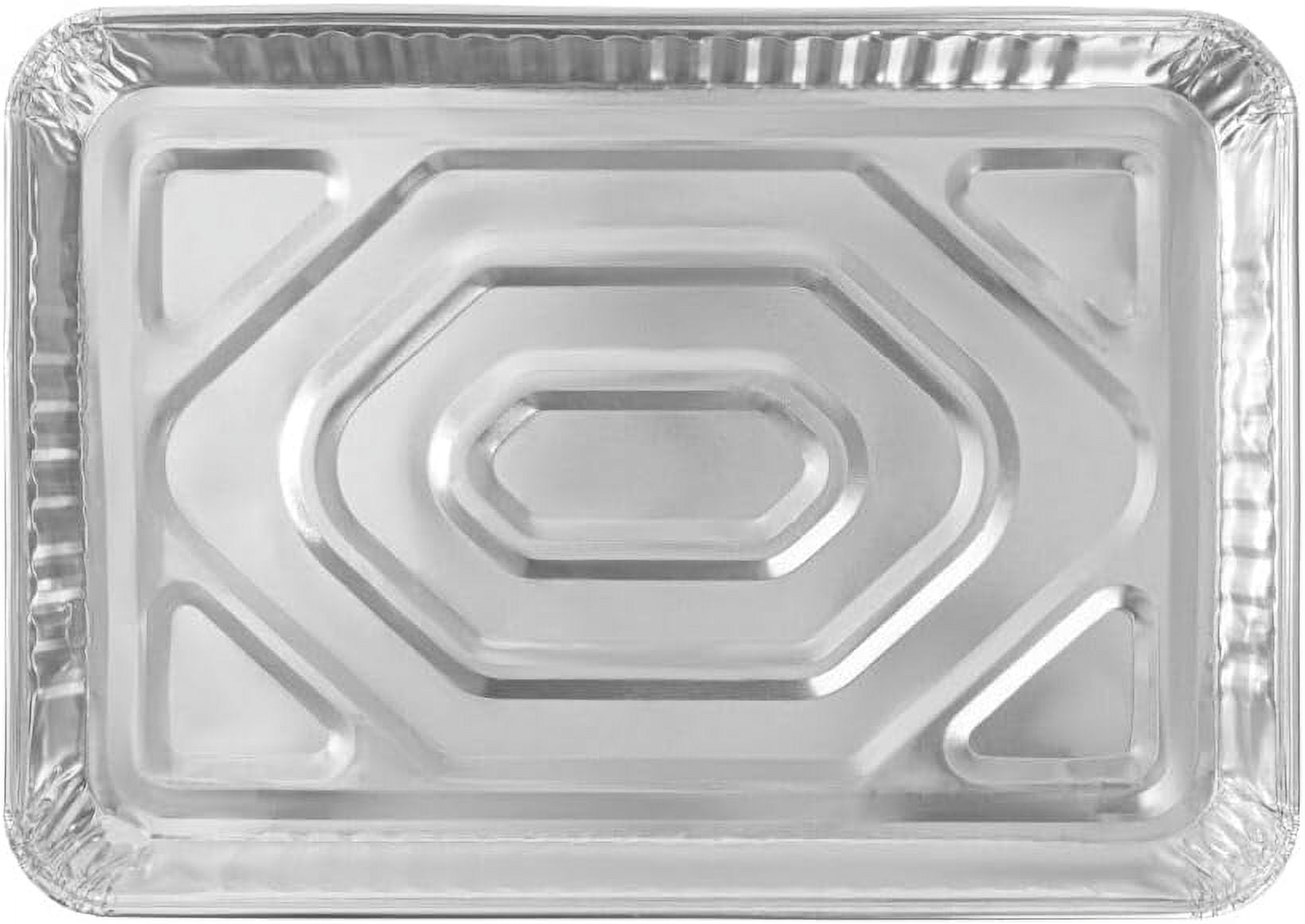 EcoQuality Half Size Aluminum Baking Sheet Pan, 17.75 x 12.75 Inches, Rectangular Bakeware for Cookies Cakes Pastries and Pizza, 10 Pack