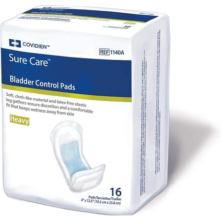 Cardinal Health, Bladder Control Pads, Wings, 4" X 12.5" Part No. 1140a (96/case)