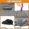thumbnail image 4 of CozyNestFinds Truck Bench Seat Cover Without Headrest Hole, Compatible with Most Truck and Car Bench Seats, Universal Dutch Velvet Automotive Cover Cushion Accessories (Charcoal), 4 of 16
