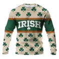 thumbnail image 4 of Camisa de Día de San Patricio Hombres de Manga Larga de Manga Larga Cuello Redondo Tops Casuales para Fiesta Festival Vacaciones Viajes Calle Uso Diario Camisetas de Hombre Casual Estiloso Verano, 4 of 6