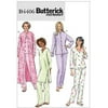 Butterick Misses & Miss Petite Jacket Robe Top Tunic & Pants-Z (LRG-XLG)