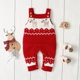 thumbnail image 3 of MANHUJI Baby Girl Outfit Newborn Infant Baby Christmas Santa Cartoon Plush Romper Xmas Knit Jumpsuit Preemie Boy Clothes Sleeper Baby Girl Clothes Newborn (Red,80), 3 of 6