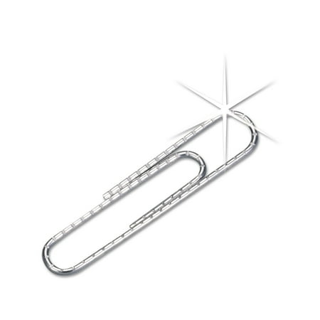 ACCO Premium Paper Clips, Nonskid, #1, Silver, 100/Box, 10 Boxes/Pack